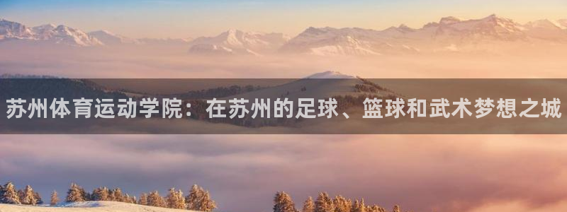 JJB竞技宝官方正版app娱乐首页网站大全：苏州体育